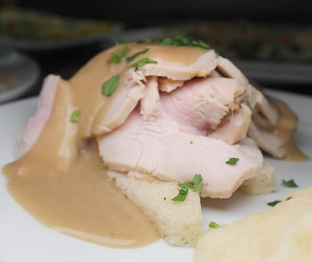 Hot Open Roast Beef or Turkey.