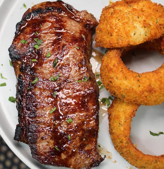 NY Sirloin Steak.