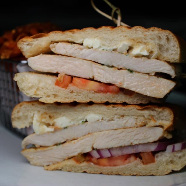 Greek Delight Panini.